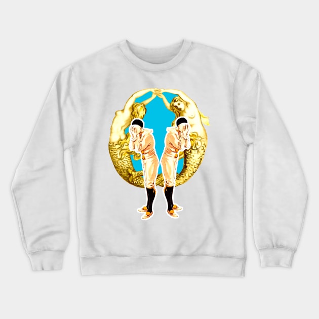 Mermaid and Harlequin part forever Crewneck Sweatshirt by Marccelus